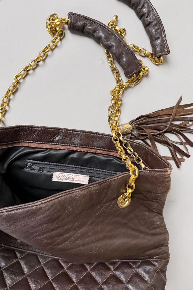 80s Quilted Leather Chain Shoulder Bag Selected by MARMALADE #3