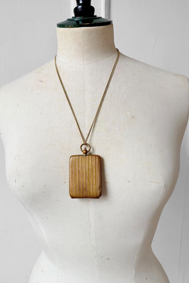 Antique Gold Filled Square Locket Selected by MARMALADE #1