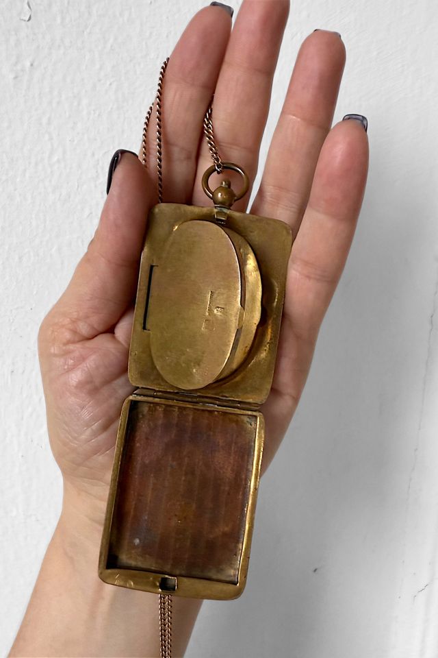 Antique Gold Filled Square Locket Selected by MARMALADE #2