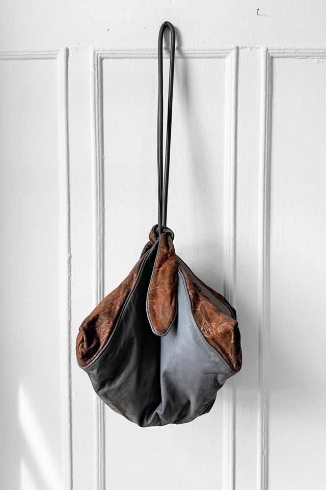 80s Giant Slouchy Leather Hobo Bag Selected by MARMALADE #3