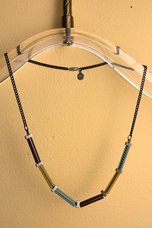Multicolor Acrylic Tube Necklace Selected By Ankh By Racquel #1