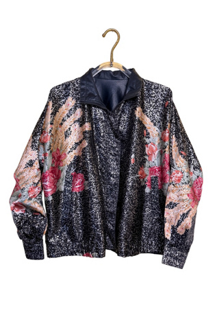 Vintage Reversible Floral Print Jacket Selected By Ankh By Racquel