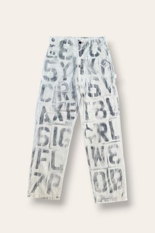Vintage 1970's Stencil Painter Pants Selected By Afterlife Boutique