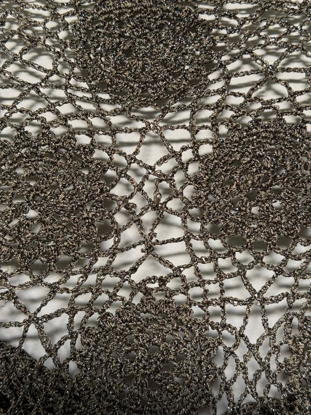 Y2K Hand Knit CK Crochet Cropped Sweater Top Selected By Afterlife Boutique #1