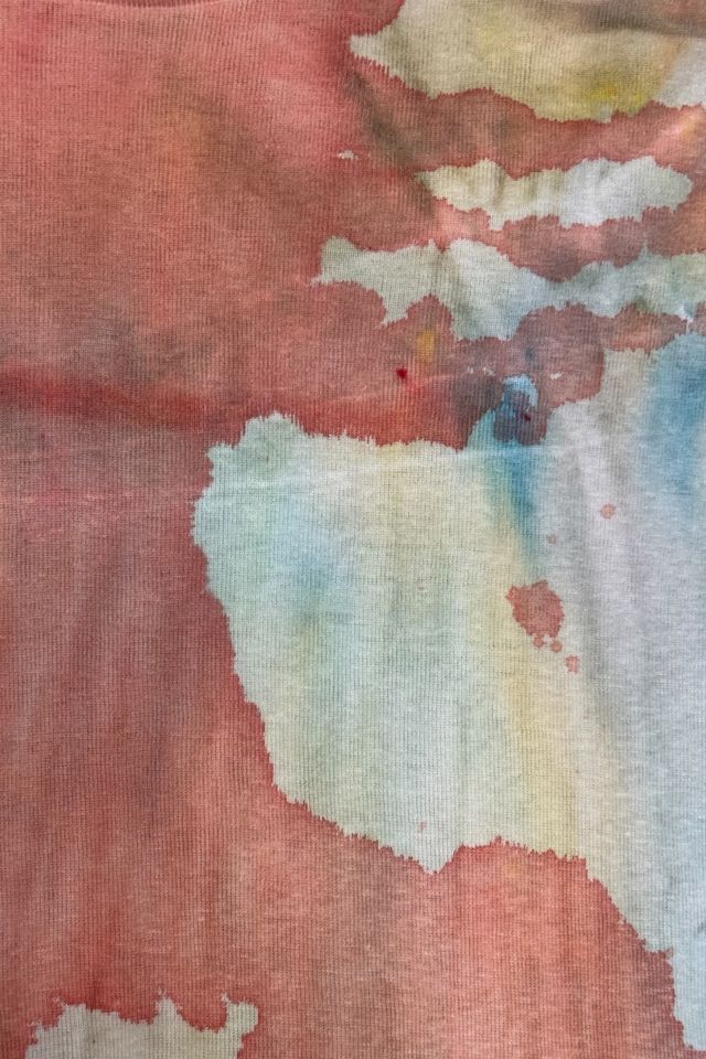 Vintage Hand Dyed Mock Neck Long Sleeve Shirt Selected By Afterlife Boutique #2