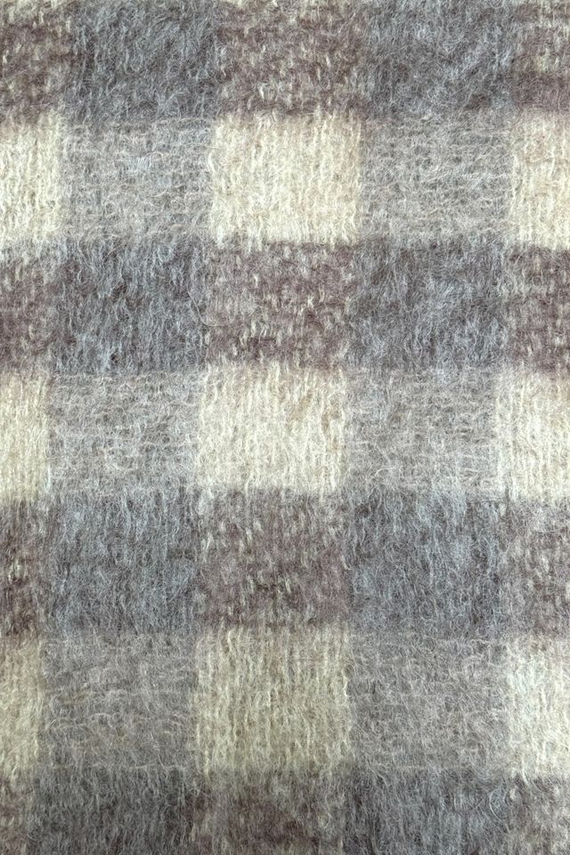 Vintage 1960s Neutral Tone Mohair Scarf Selected By Afterlife Boutique #1