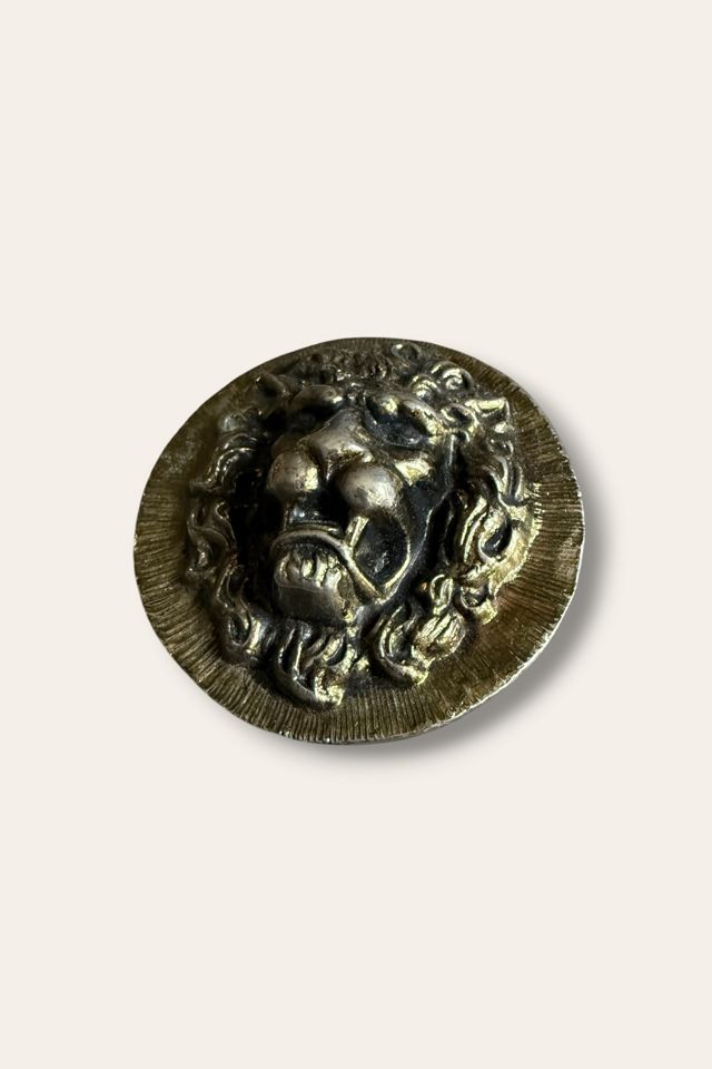 Vintage 1970s Leo Lion Head Belt Buckle Selected By Afterlife Boutique #1