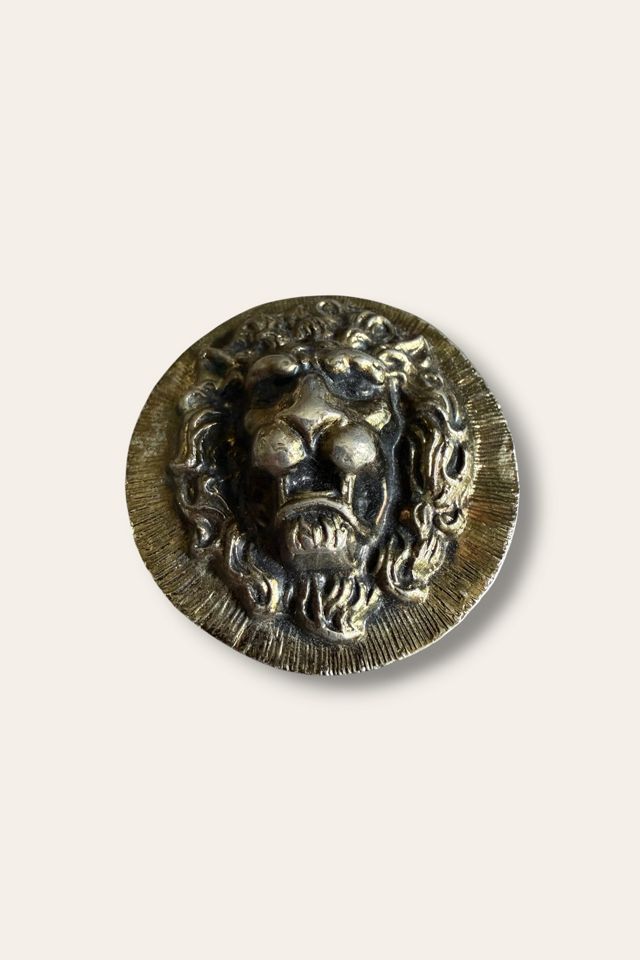Vintage 1970s Leo Lion Head Belt Buckle Selected By Afterlife Boutique #3