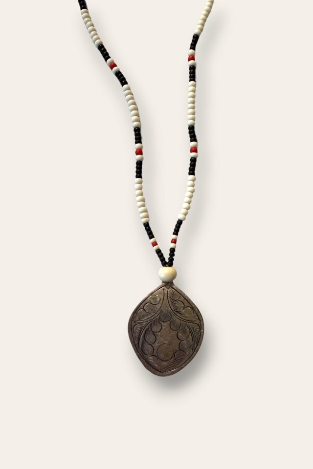 Vintage Handmade Beaded Necklace Selected By Afterlife Boutique #1