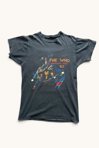 Vintage 1980s The Who Band Concert T Shirt Selected By Vintage Warrior
