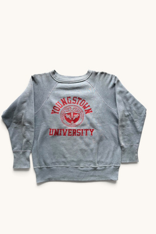 Vintage 1960s Youngstown Faded Navy Sweatshirt Selected By Vintage Warrior