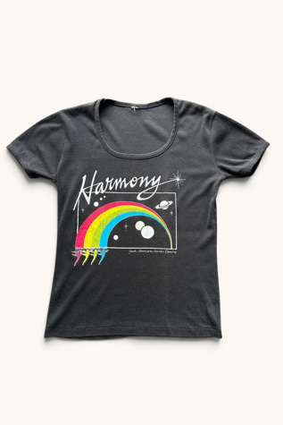 Vintage 1970s Harmony Dance Rainbow  T Shirt Selected By Vintage Warrior