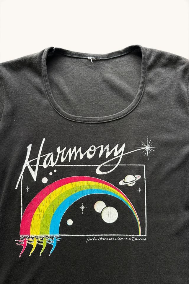 Vintage 1970s Harmony Dance Rainbow  T Shirt Selected By Vintage Warrior #1
