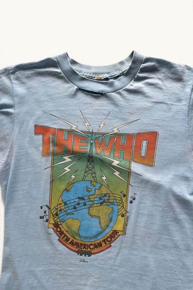 Vintage Distressed 1970s The Who Band Concert T Shirt Selected By Vintage Warrior #1