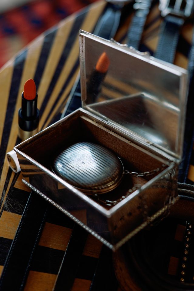 1950s English Silver-Plated Wood-Lined Cigarette Box by Lauren Owen of Texas #3