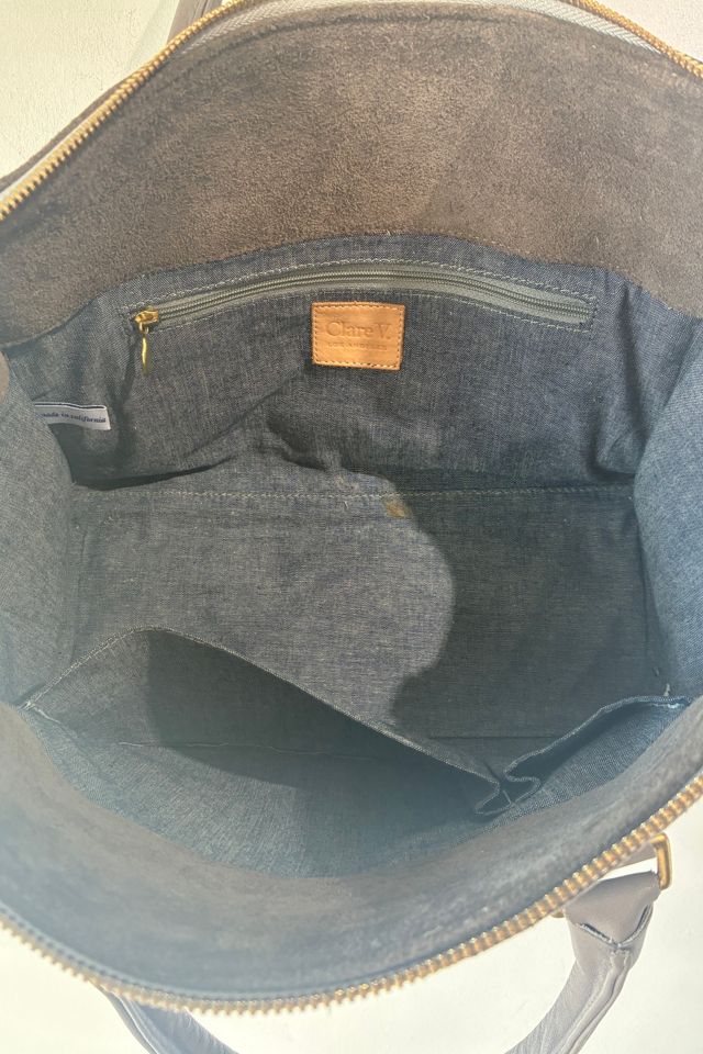 Clare V. Grey Suede Bag Selected by The Curatorial Dept. #3