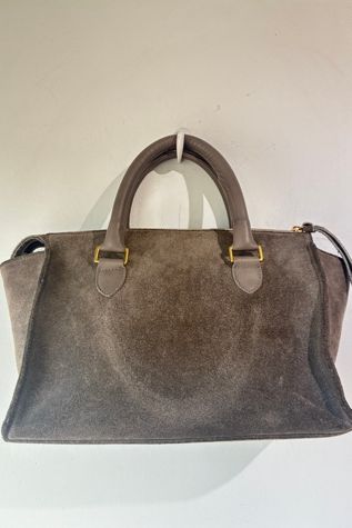 Clare V. Grey Suede Bag Selected by The Curatorial Dept.
