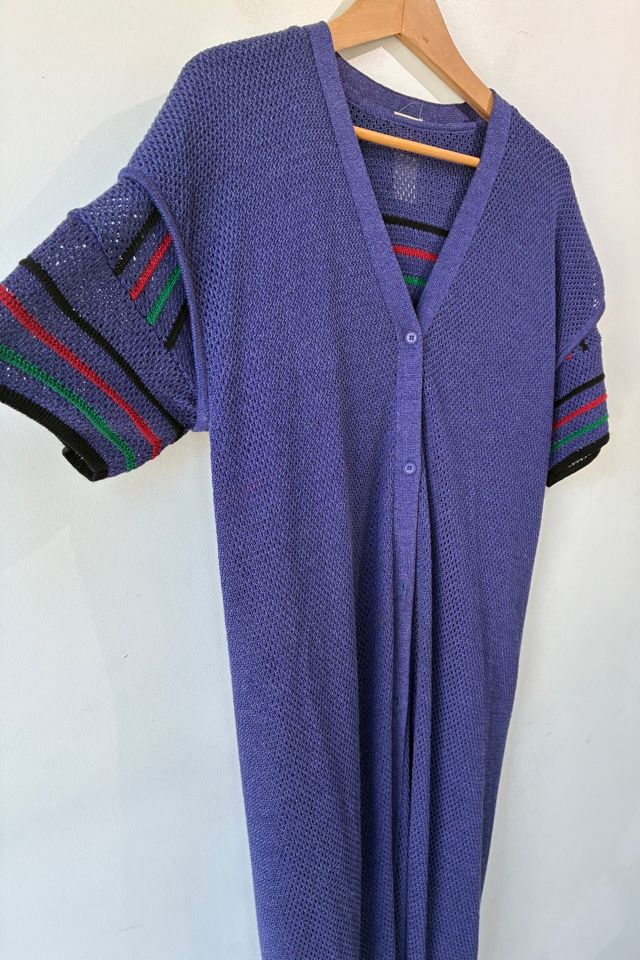 Vintage Issey Miyake Purple Knit Dress Selected by The Curatorial Dept. #1