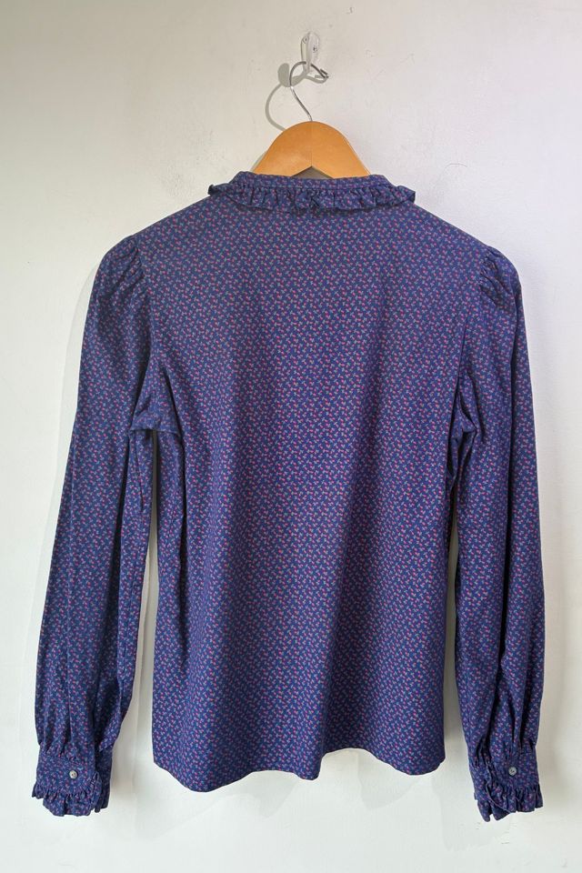 Laura Ashley Blue Floral Long Sleeve Top Selected by The Curatorial Dept. #2