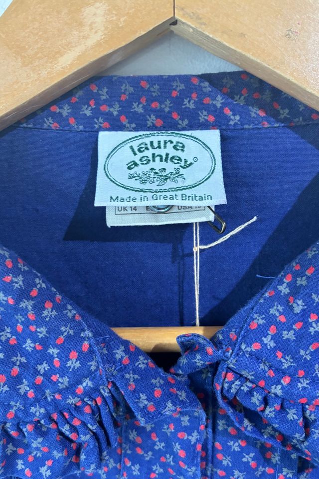 Laura Ashley Blue Floral Long Sleeve Top Selected by The Curatorial Dept. #3