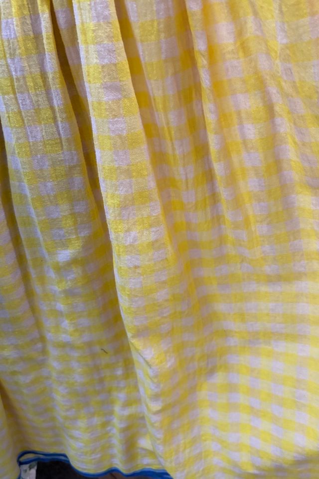 Runaway Bicycle Yellow White Gingham Dress Selected by The Curatorial Dept. #2