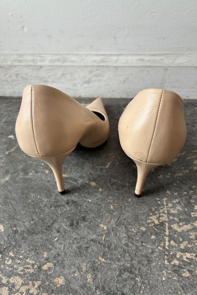 Balenciaga Cream Pointy Heels Selected by The Curatorial Dept. #1