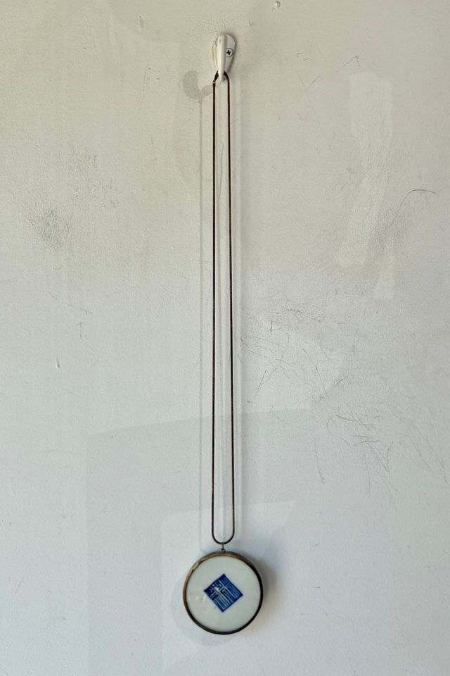 Vintage Silver and Ceramic Medallion Necklace Selected by The Curatorial Dept. #2