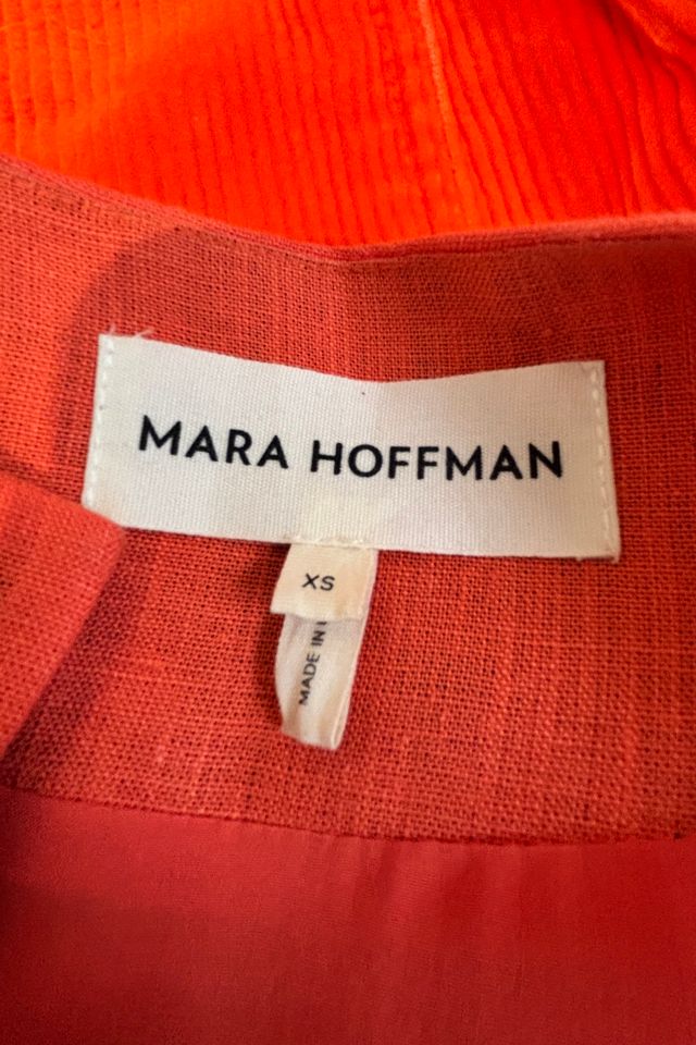 Mara Hoffman Orange Linen Dress and Jacket Set Selected by The Curatorial Dept. #3
