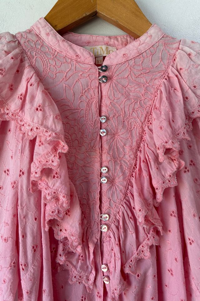 By TiMo Pink Eyelet Blouse Selected by The Curatorial Dept. #1