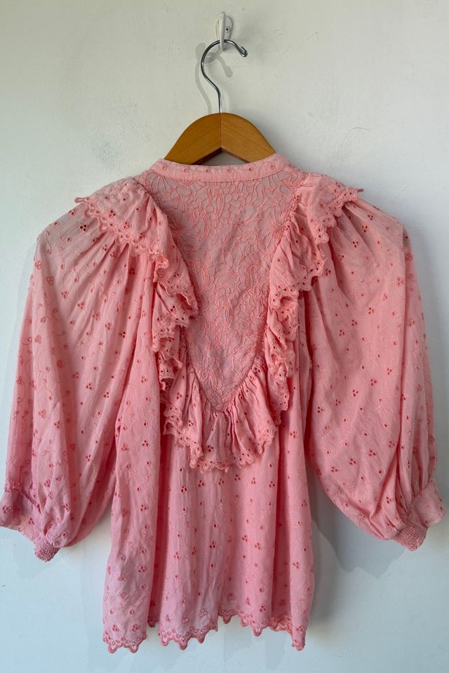 By TiMo Pink Eyelet Blouse Selected by The Curatorial Dept. #2