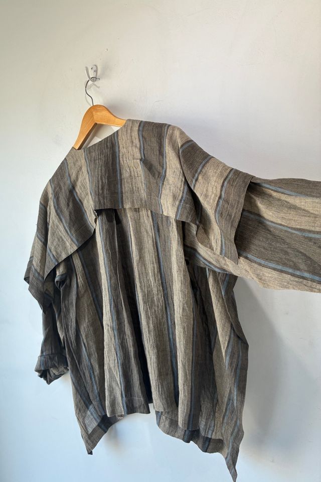 Vintage Issey Miyake Permanente Brown Linen Top Selected by The Curatorial Dept. #2