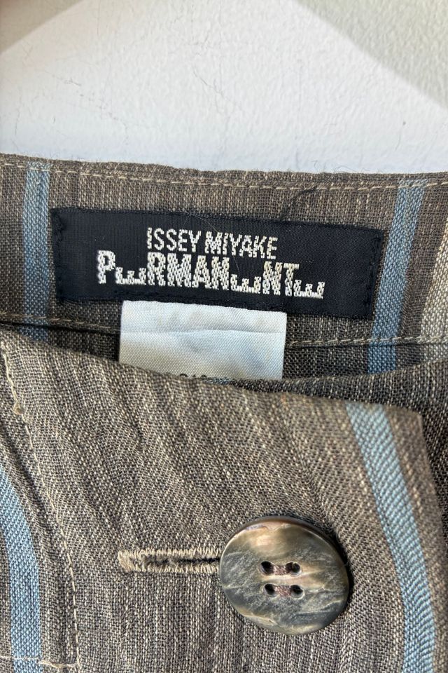 Vintage Issey Miyake Permanente Brown Linen Top Selected by The Curatorial Dept. #3