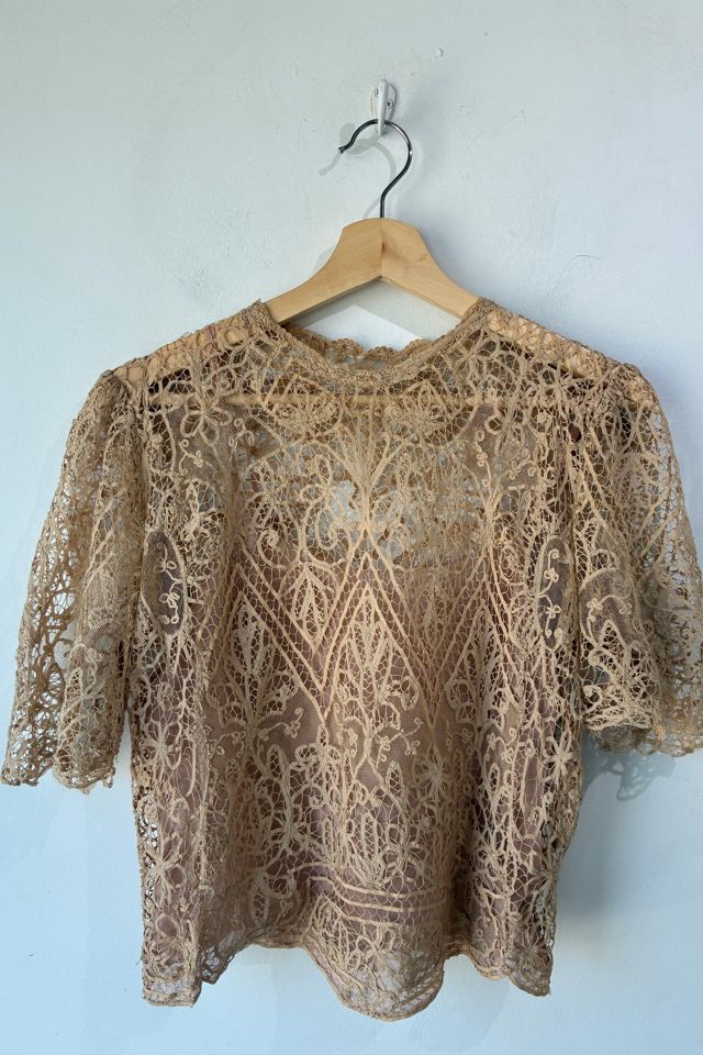 Antique Cream Lace Top Selected by The Curatorial Dept. #1