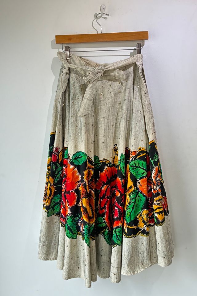 Vintage Mexican Floral and Sequin Skirt Selected by The Curatorial Dept. #2
