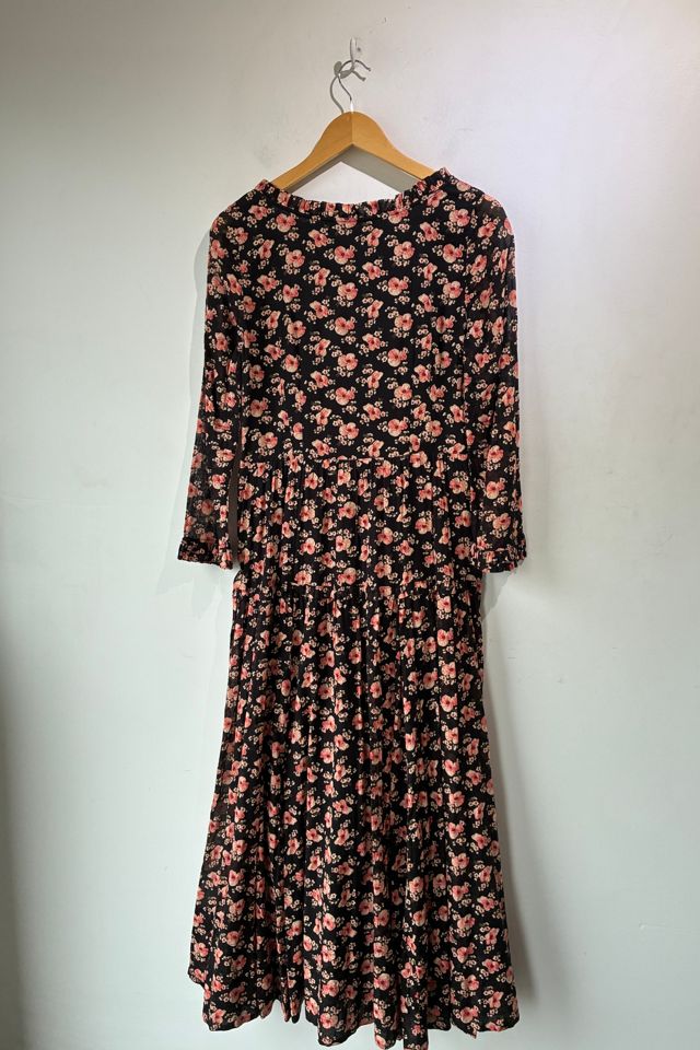 Doen Black and Pink Floral Dress Selected by The Curatorial Dept. #2