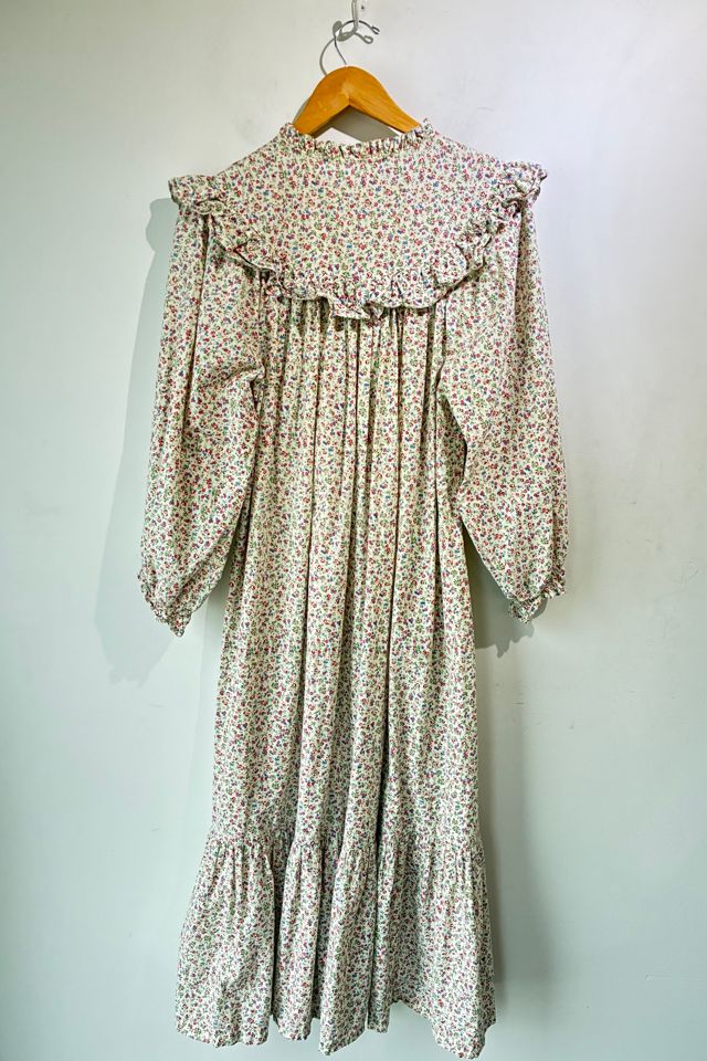 Doen Sample Pink Ruffle Floral Dress Selected by The Curatorial Dept. #3