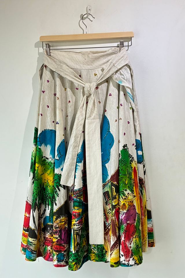 Vintage Creaciones Naitan Cityscape Skirt Selected by The Curatorial Dept. #1