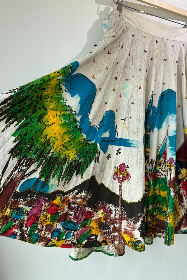 Vintage Creaciones Naitan Cityscape Skirt Selected by The Curatorial Dept. #2