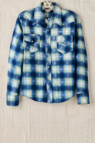 FP MART: Vintage Plaid Mother Of Pearl Flannel