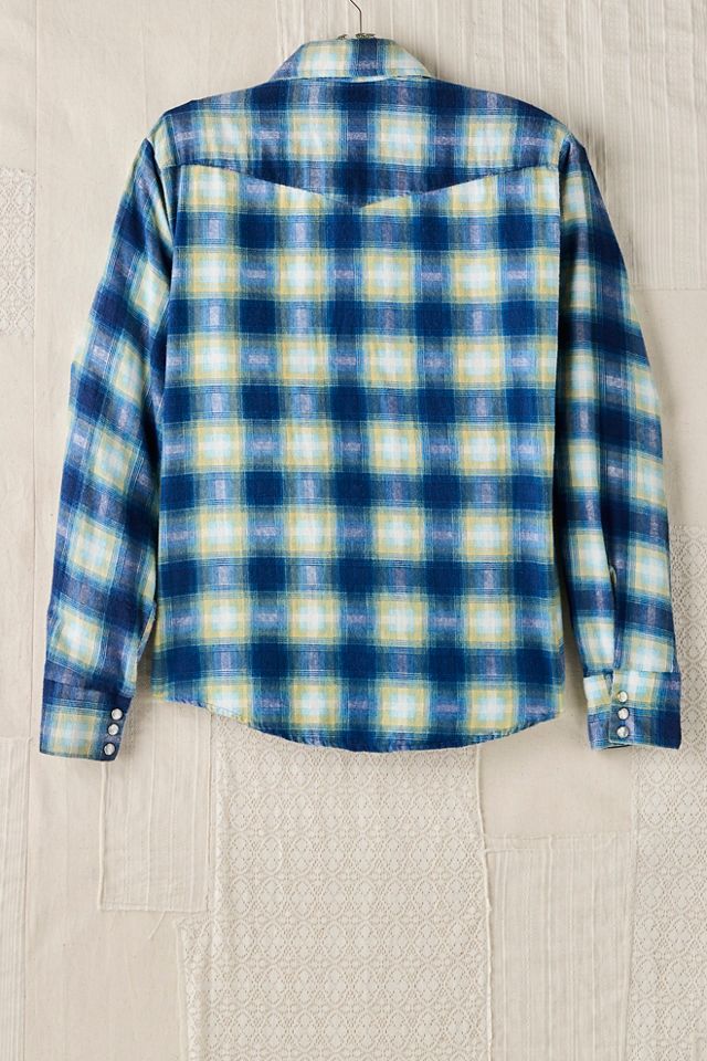 FP MART: Vintage Plaid Mother Of Pearl Flannel #1