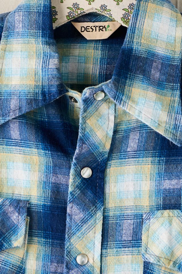 FP MART: Vintage Plaid Mother Of Pearl Flannel #2