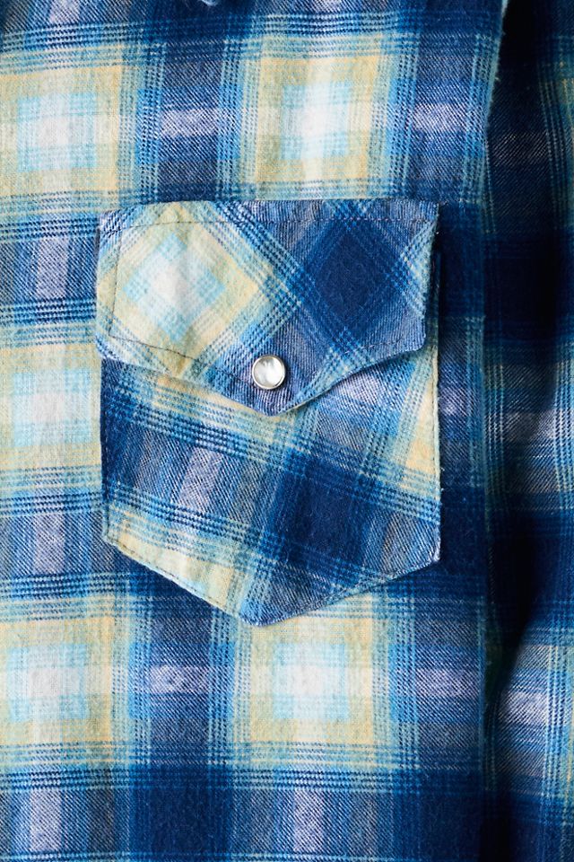 FP MART: Vintage Plaid Mother Of Pearl Flannel #3