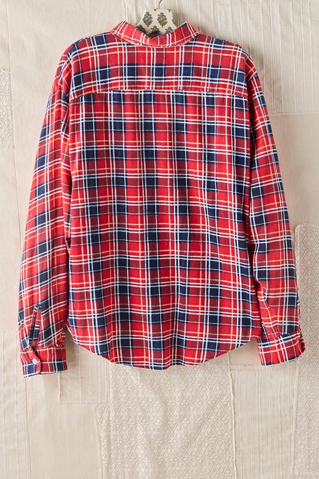 FP MART: Flanelle à carreaux en coton vintage #1