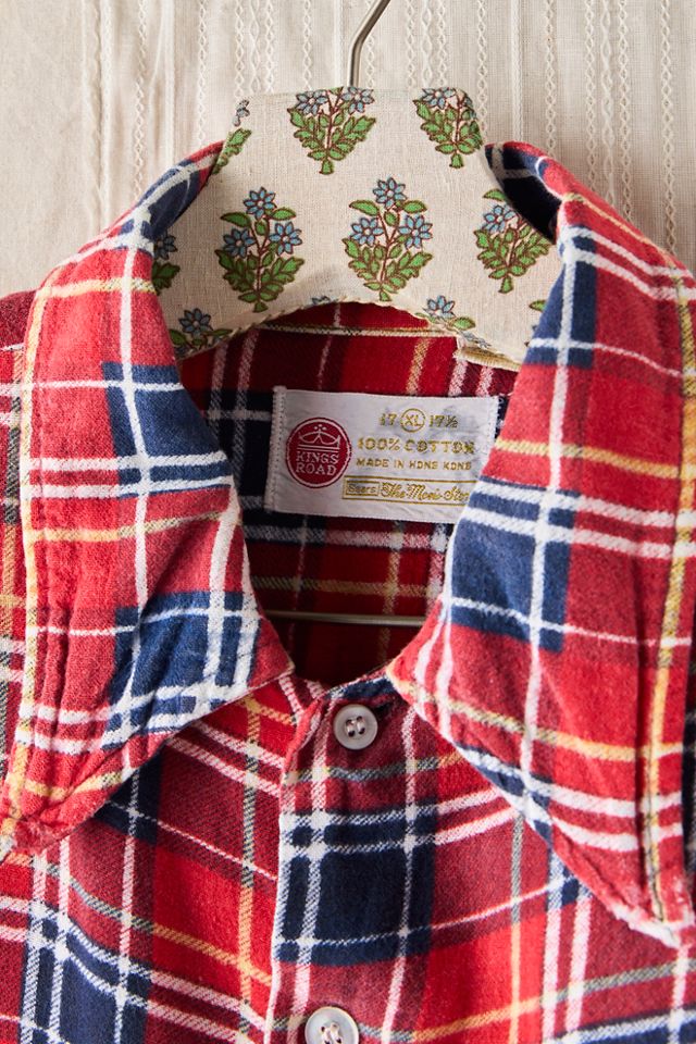 FP MART: Flanelle à carreaux en coton vintage #2