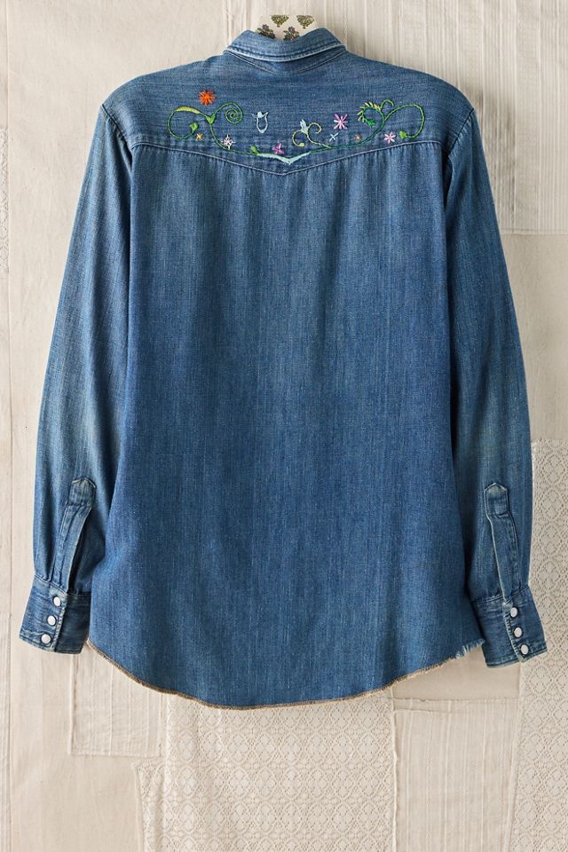 FP MART: Chemise en denim brodée vintage #1