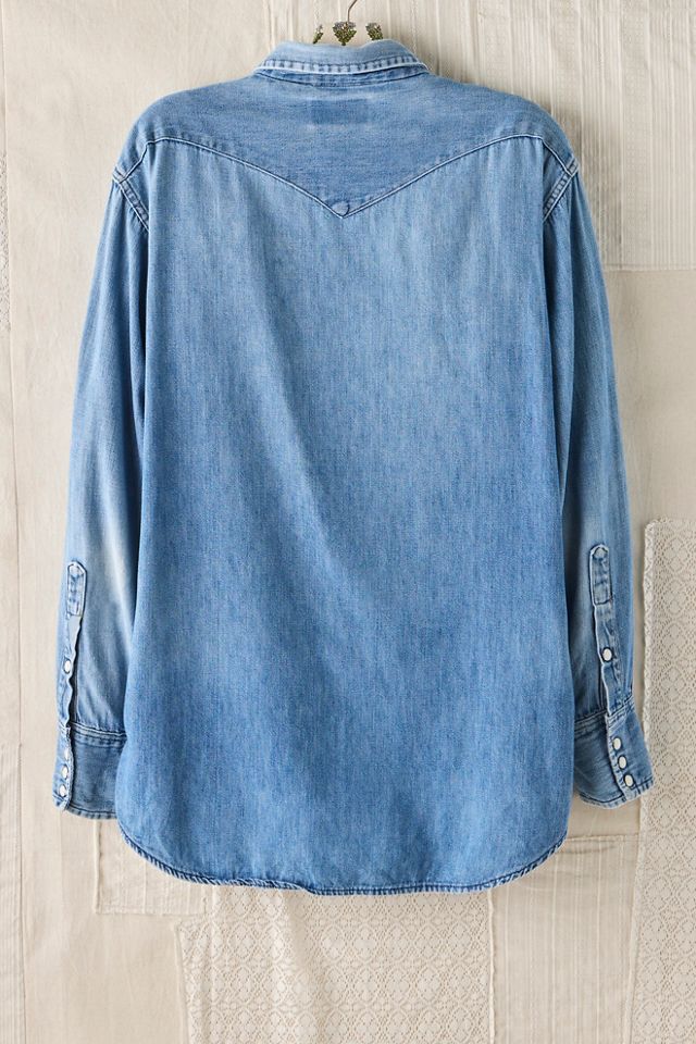 FP MART: Chemise en denim Wrangler vintage à boutons #1