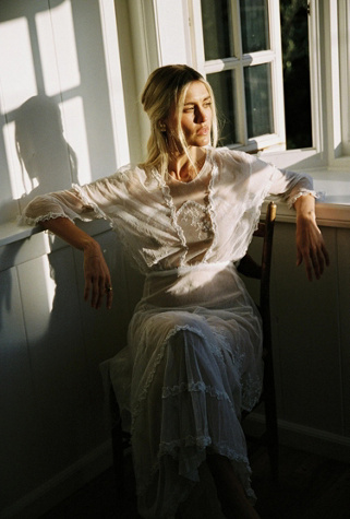 1930s Sheer Tiered Lace Dress Selected by Madly Vintage
