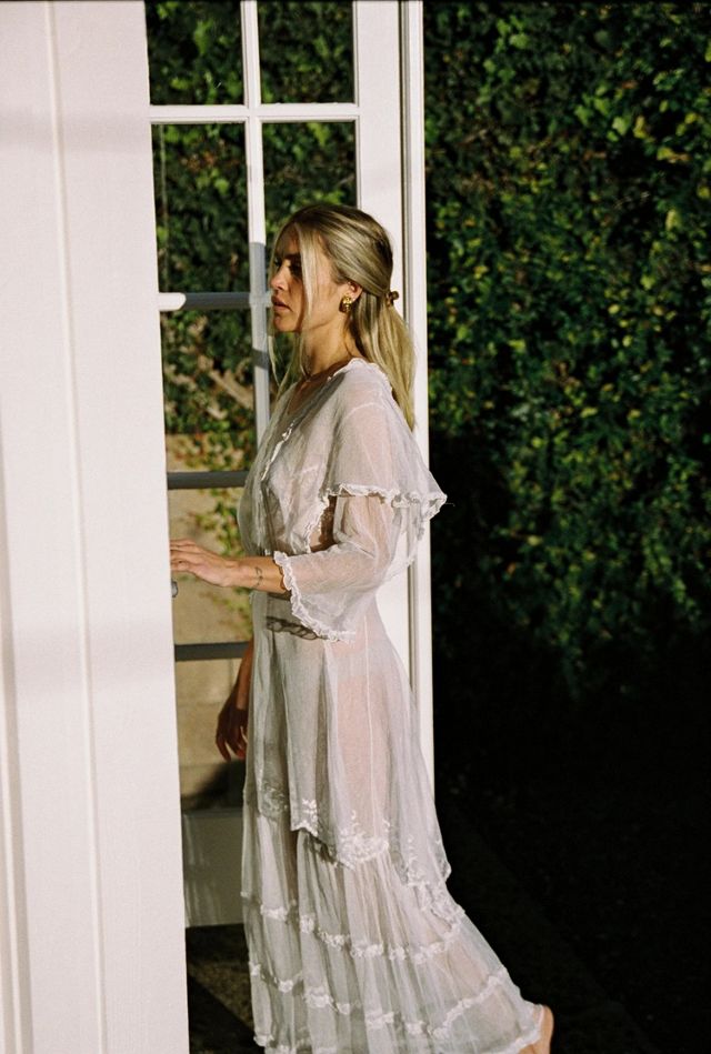 1930s Sheer Tiered Lace Dress Selected by Madly Vintage #2