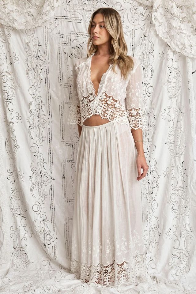 Edwardian Reworked Lace Set Selected by Madly Vintage #1