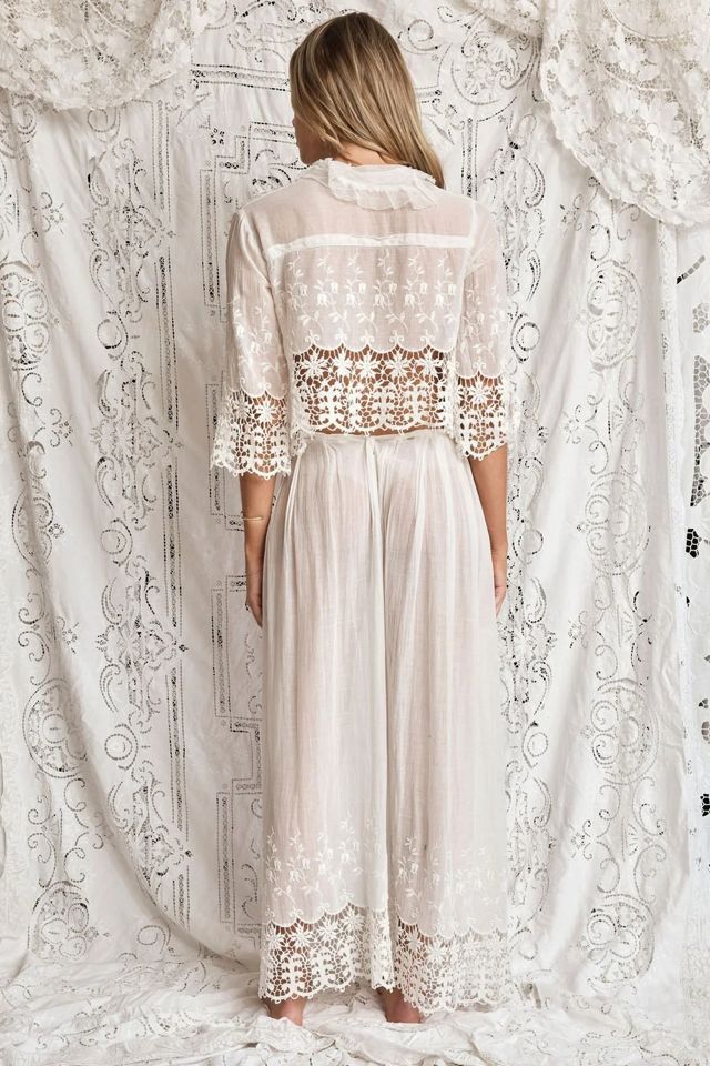 Edwardian Reworked Lace Set Selected by Madly Vintage #2